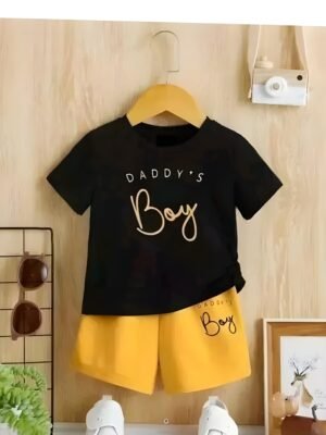 half sleeve daddy's boy black and yellow