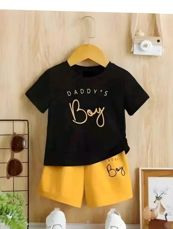 half sleeve daddy's boy black and yellow