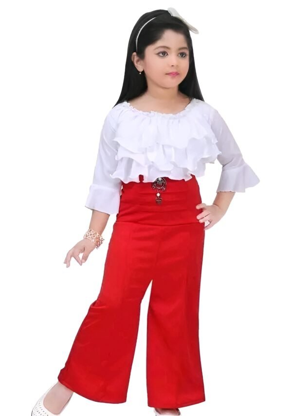 girls western wear pant & top