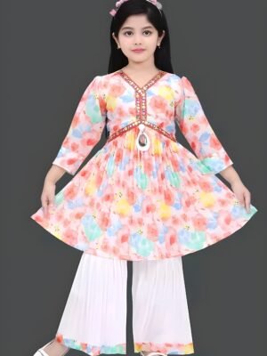 alia dress with plazo set